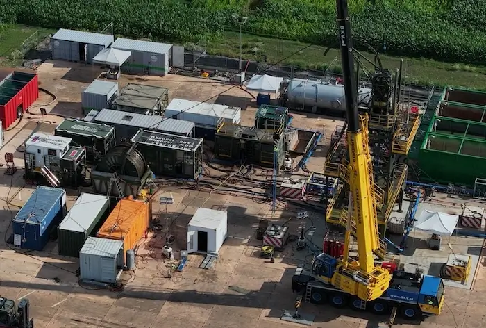 Luchtfoto van het project in Zuiderkade in Ede