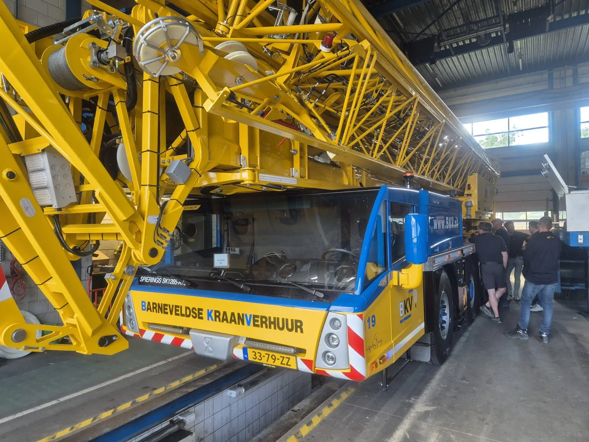 Foto van de linkerkant van de nieuwe spiering van BKV